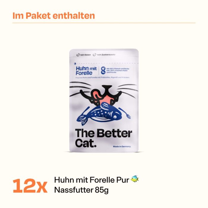 6_b7cc9eef-6538-471f-8049-3c7a599b0f5a.jpg 12x85g Huhn & Forelle Pur Nassfutter