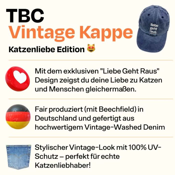 CapBundle_1.jpg Vintage "Liebe Geht Raus" Cap