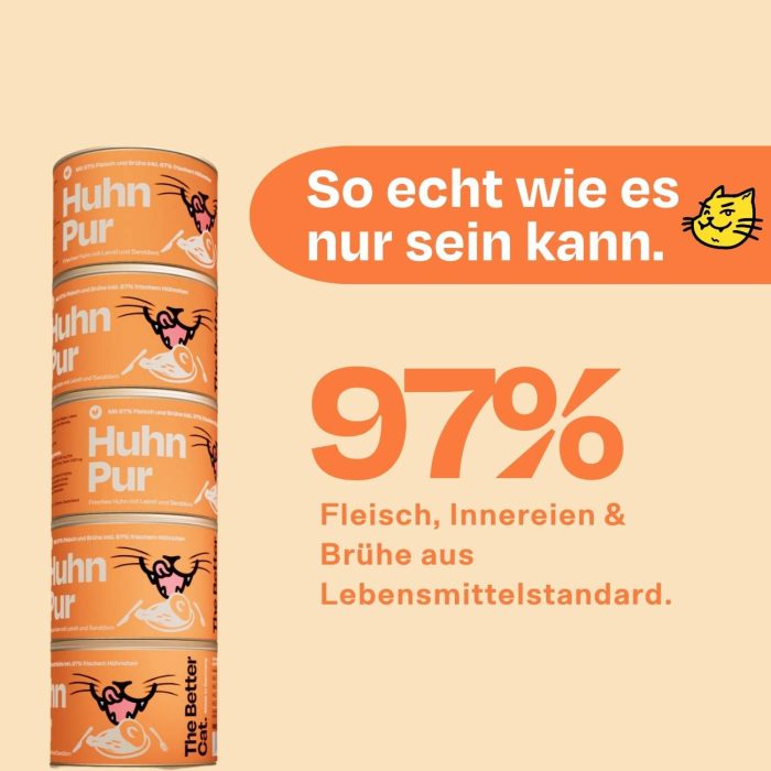 Monoprotein Huhn Pur 6x200g Nassfutter